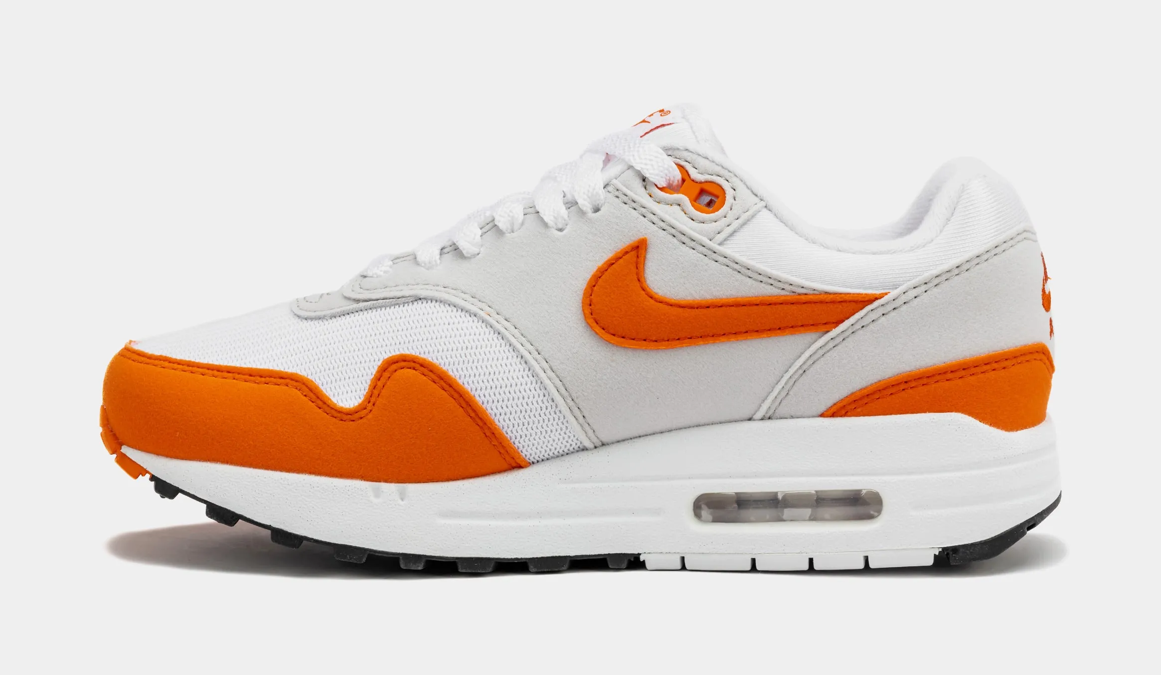 Air Max 1 '87 Safety Orange Womens Lifestyle Shoes (Orange/Grey)