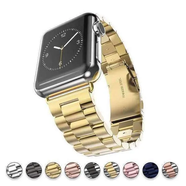 Apple Watch Band, Stainless Steel Sports Link Strap