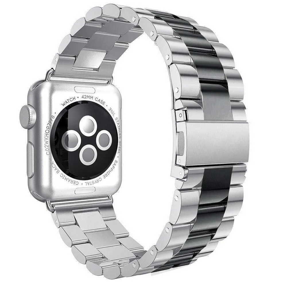 Apple Watch Band, Stainless Steel Sports Link Strap