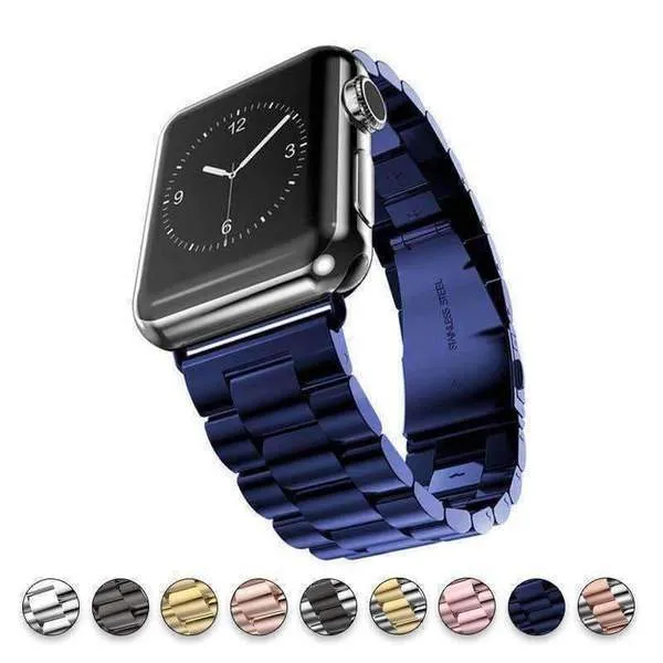 Apple Watch Band, Stainless Steel Sports Link Strap