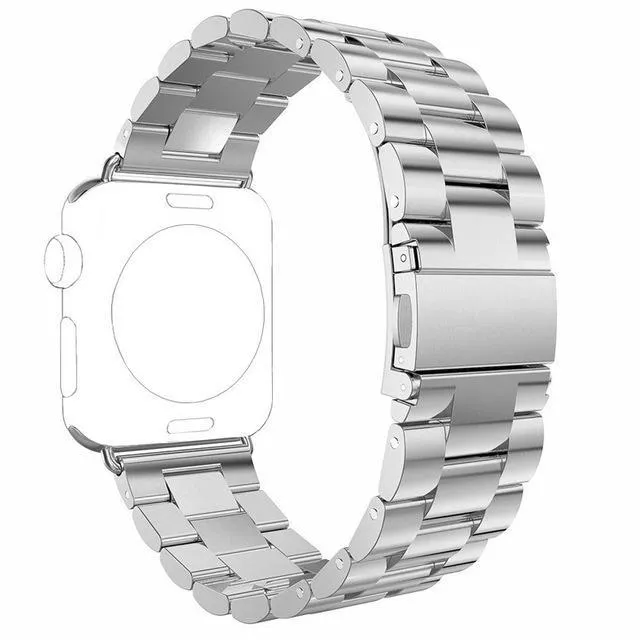 Apple Watch Band, Stainless Steel Sports Link Strap