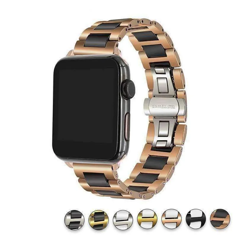 Apple Watch Ceramic Band, Stainless Steel Link Watchband Series