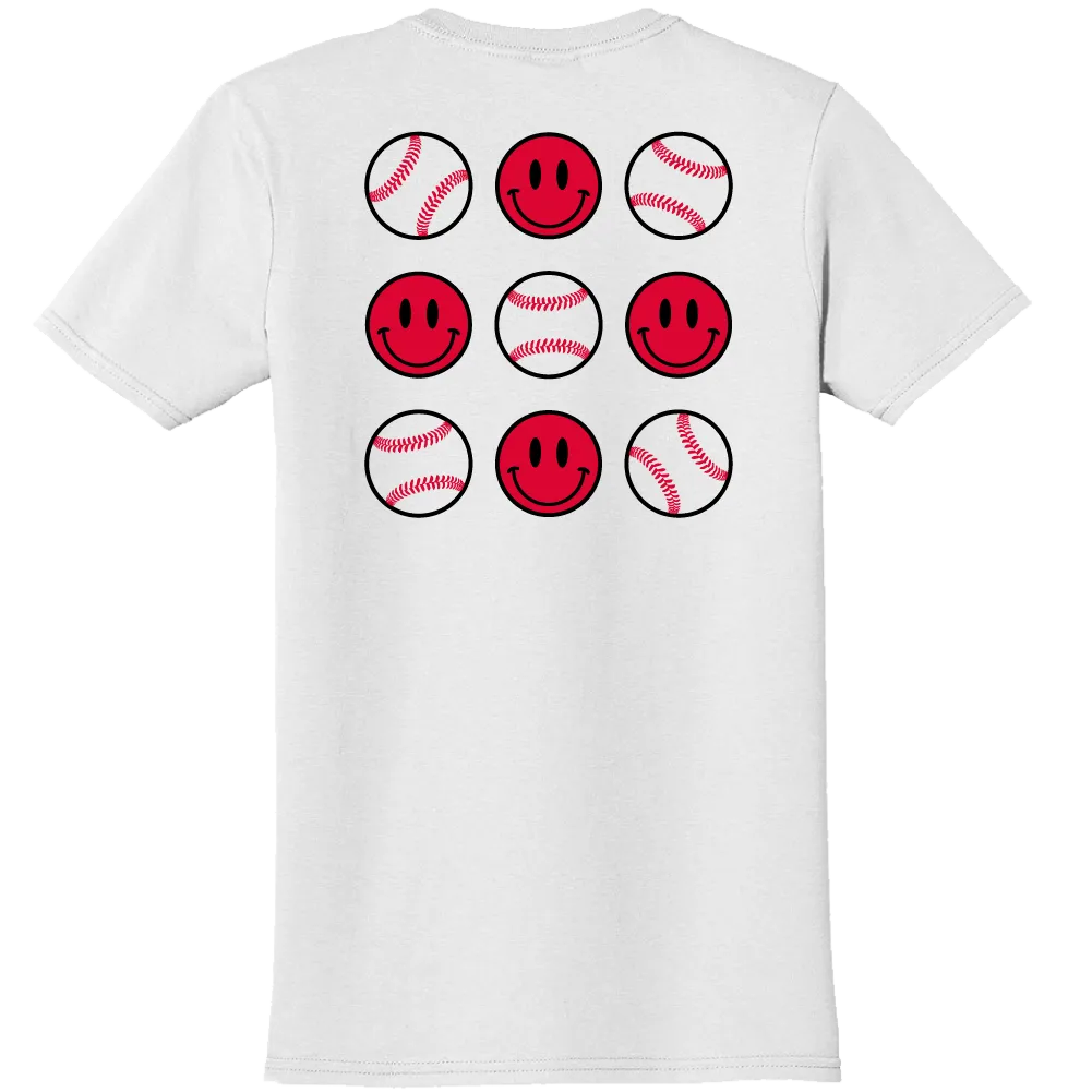 Baseballs & Smiley Faces - Comfort Colors® Tee