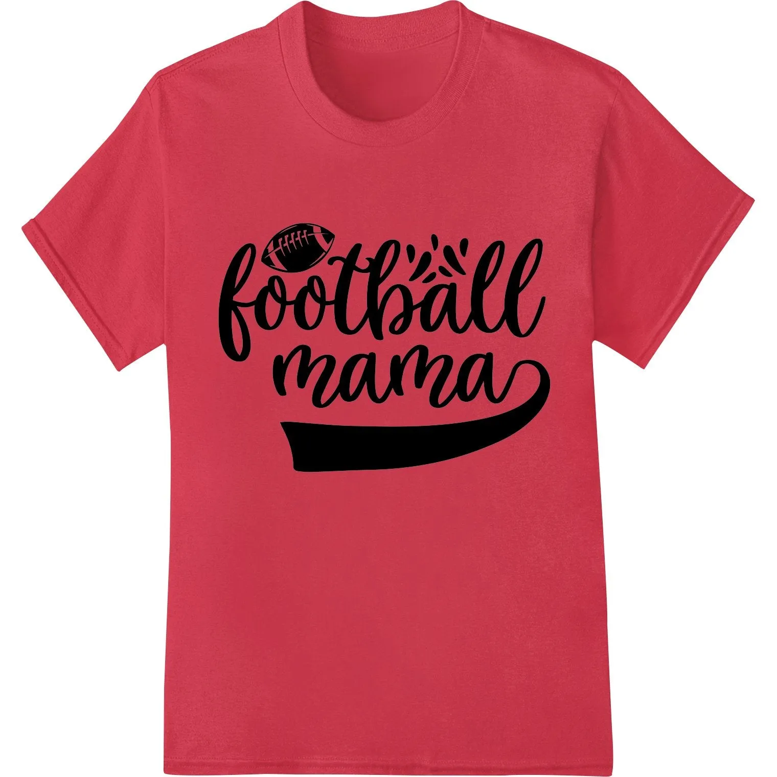 Bold 'Football Mama' Heat Transfer Design for Sports Moms