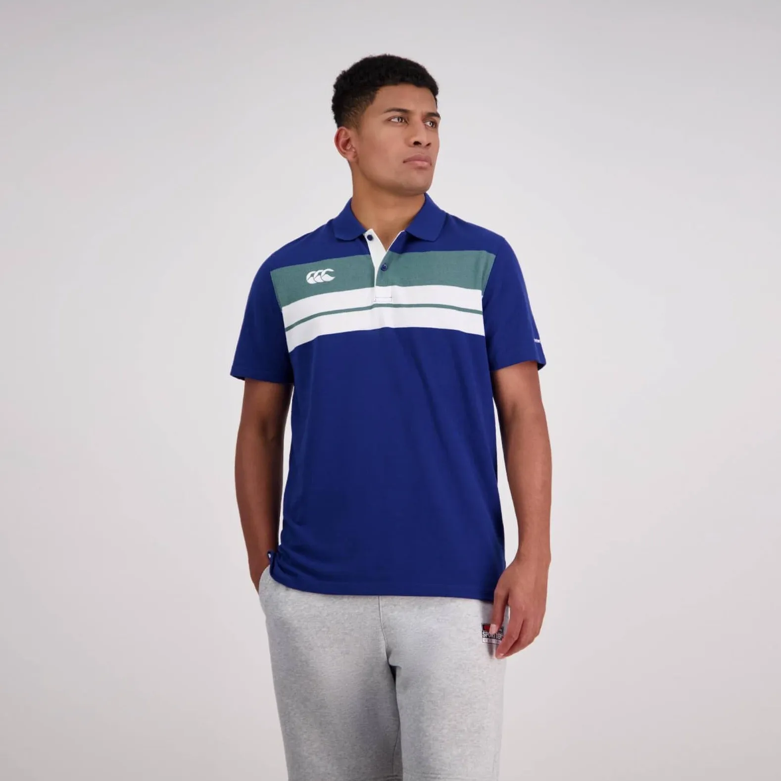 Canterbury Mens Chest Stripe Polo