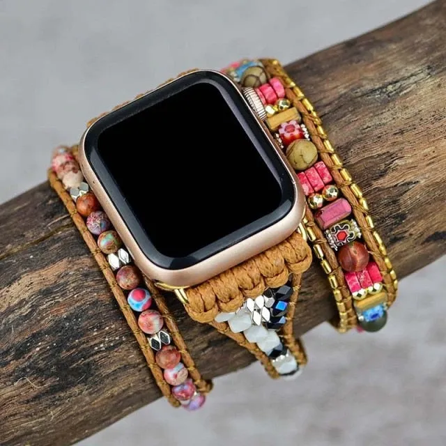 Custom DIY Luxury Strap for Apple Watch Band Series 7 6 5 4 Jewelry Women Belt Resin Bracelet iWatch 38/40/41mm 42/44/45mm |Watchbands|