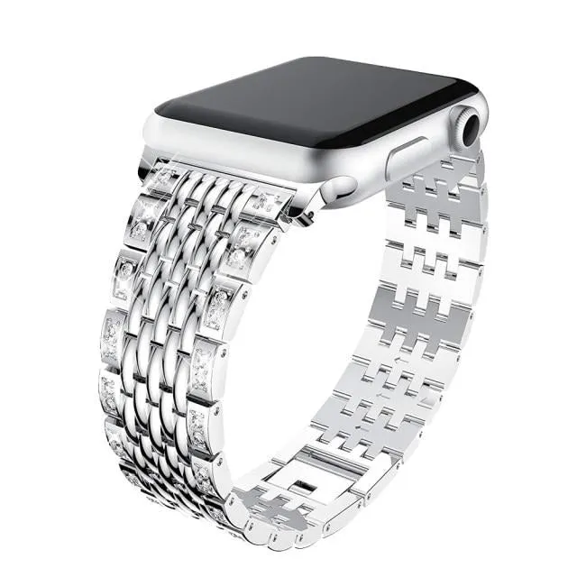 Diamond Strap for Apple Series 7 6 5 Band High-Quality Steel Bracelet