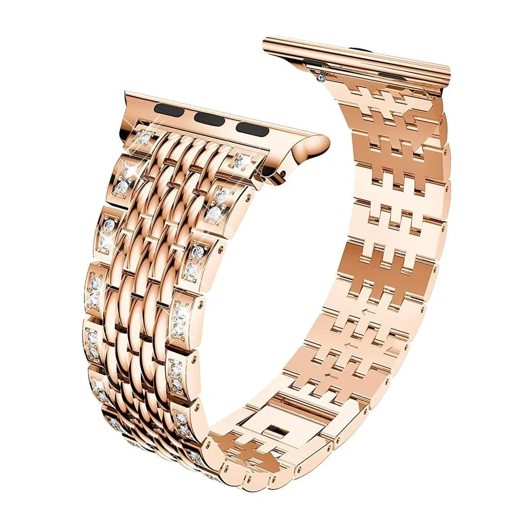 Diamond Strap for Apple Series 7 6 5 Band High-Quality Steel Bracelet