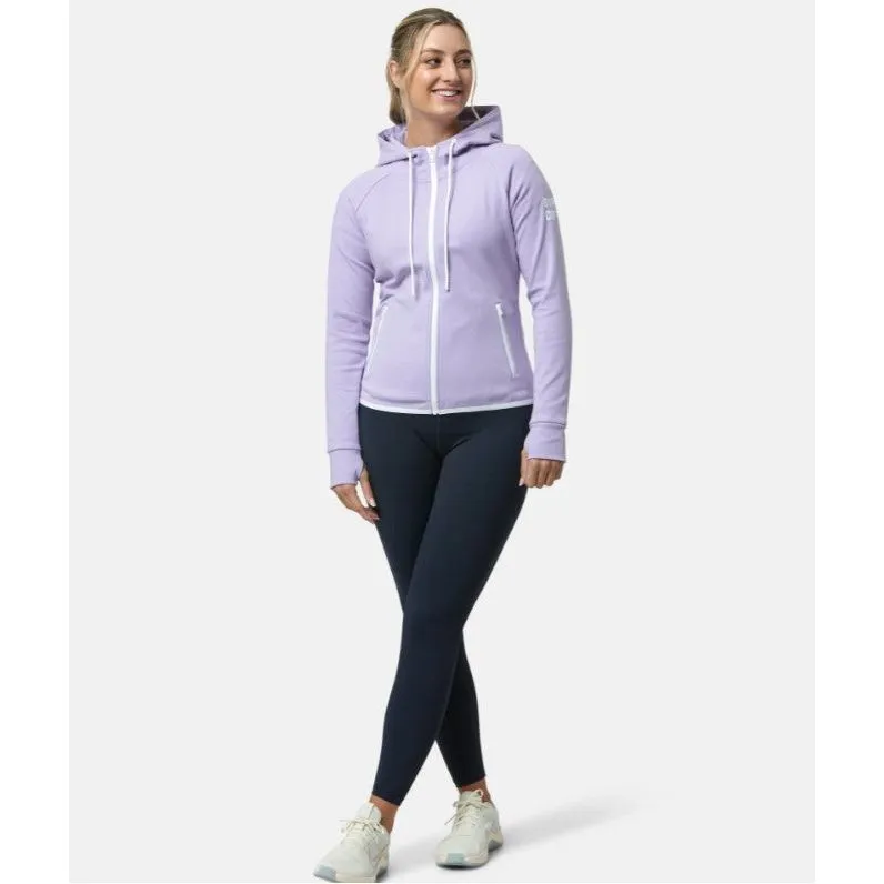 Gym Coffee Womens Chill Zip Hoodie Lilac