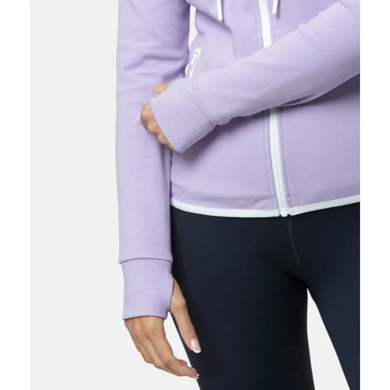 Gym Coffee Womens Chill Zip Hoodie Lilac