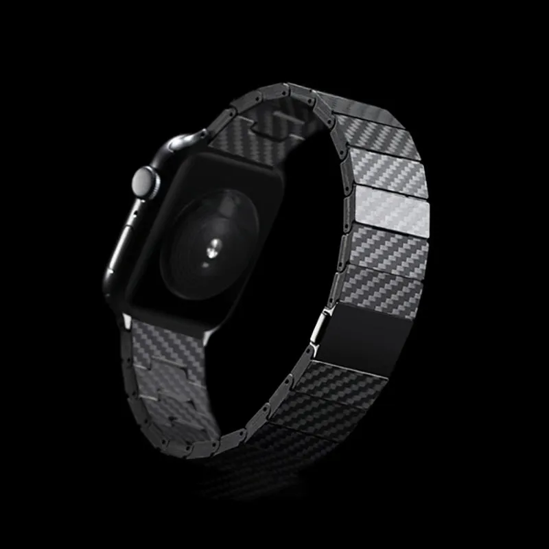 High-Quality Strap Series 7 6 Carbon Fiber Metal Belt Slim Bracelet