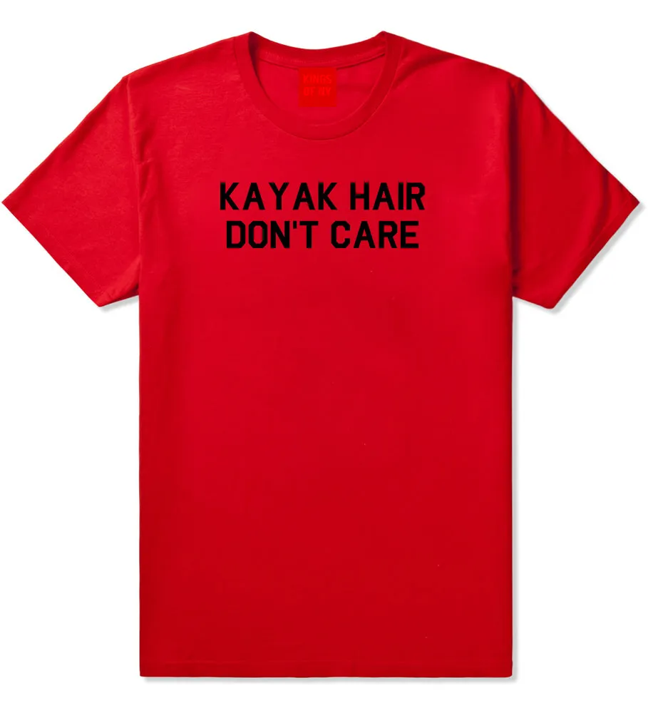 Kayak Hair Dont Care Mens T-Shirt