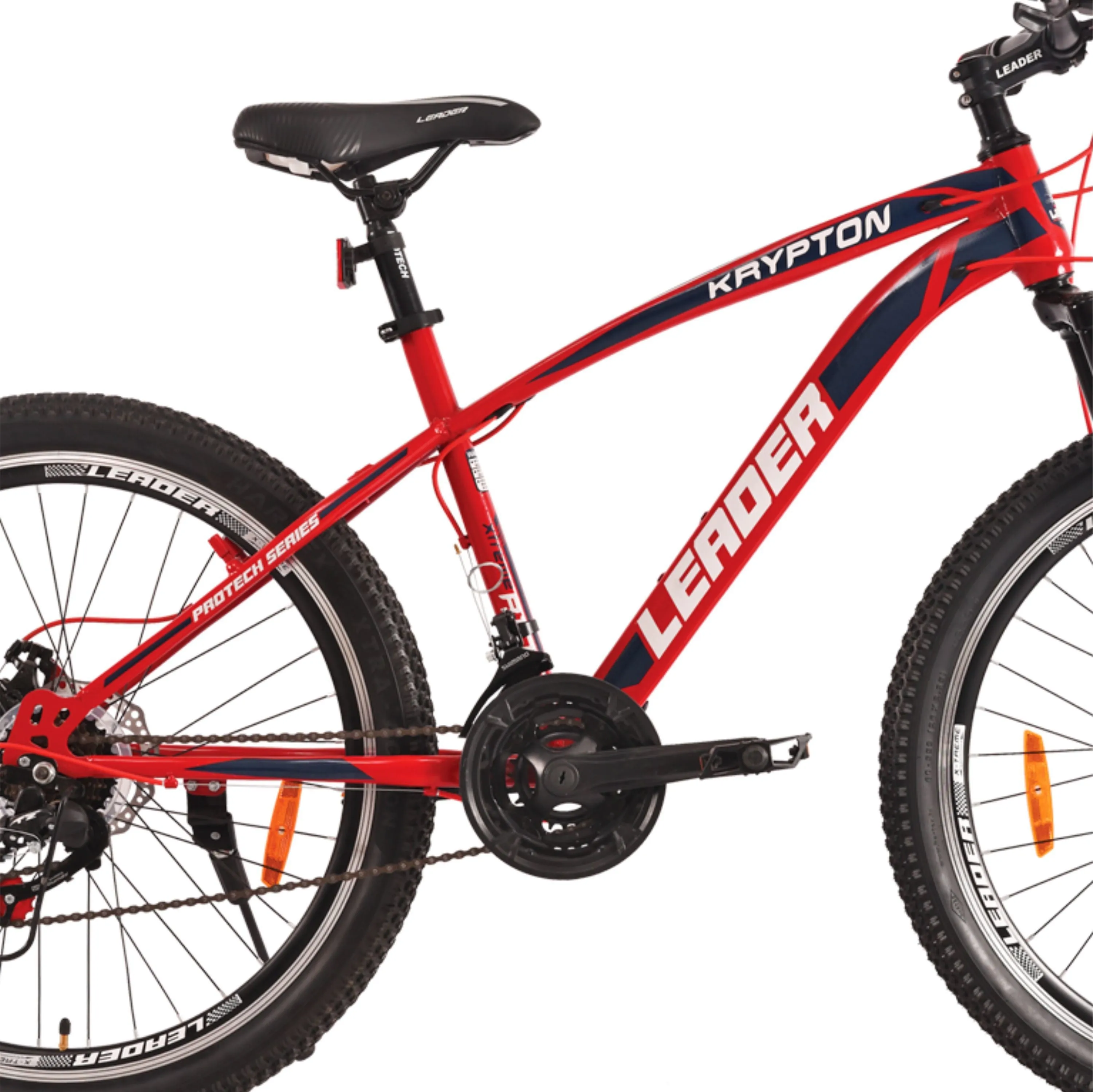 Krypton 26t 21 Speed Mtb Cycle With Dual Disc Brake And Front Suspension 26 T Hybrid Cycle/city Bike (21 Gear | Red)