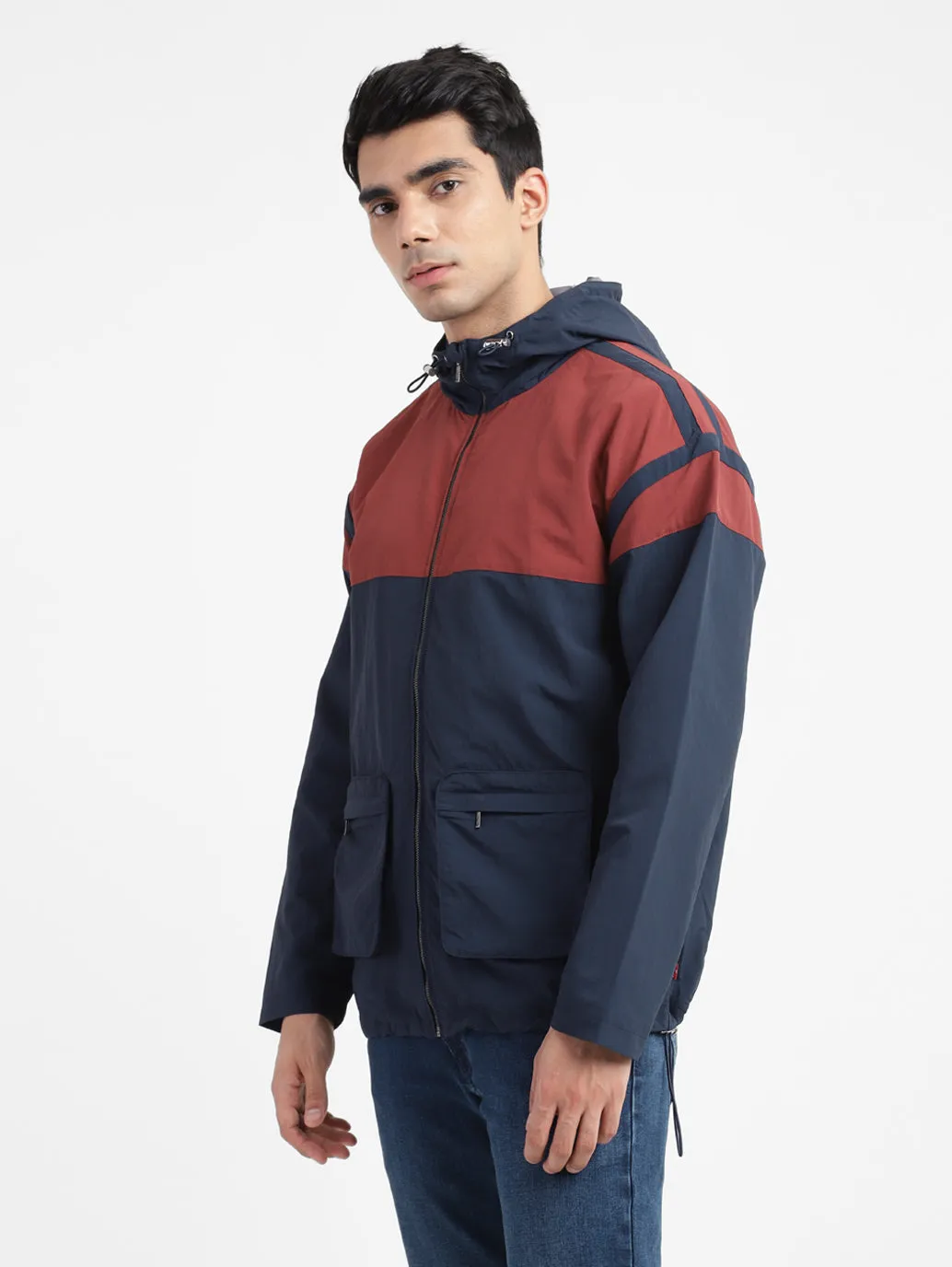 Men's Colorblock Hooded Sport Jackets