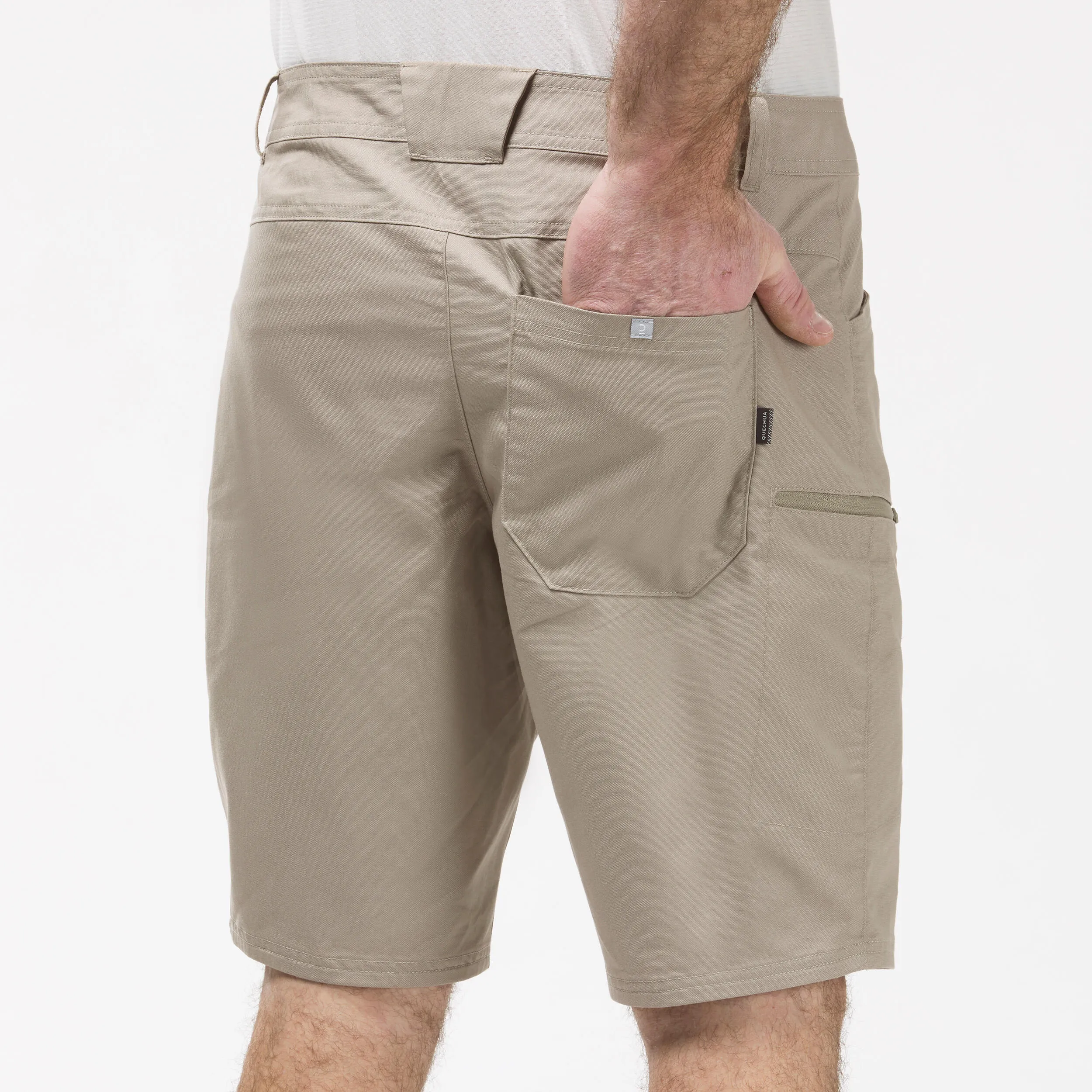 Men's shorts Quechua NH500 for hiking, beige