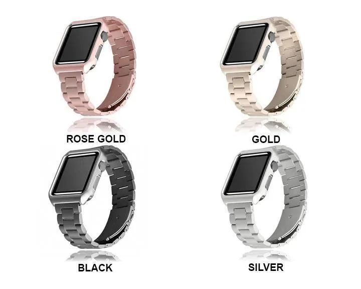 Metal Case   Premium Steel Strap for Apple Series 6 Bracelet Cover