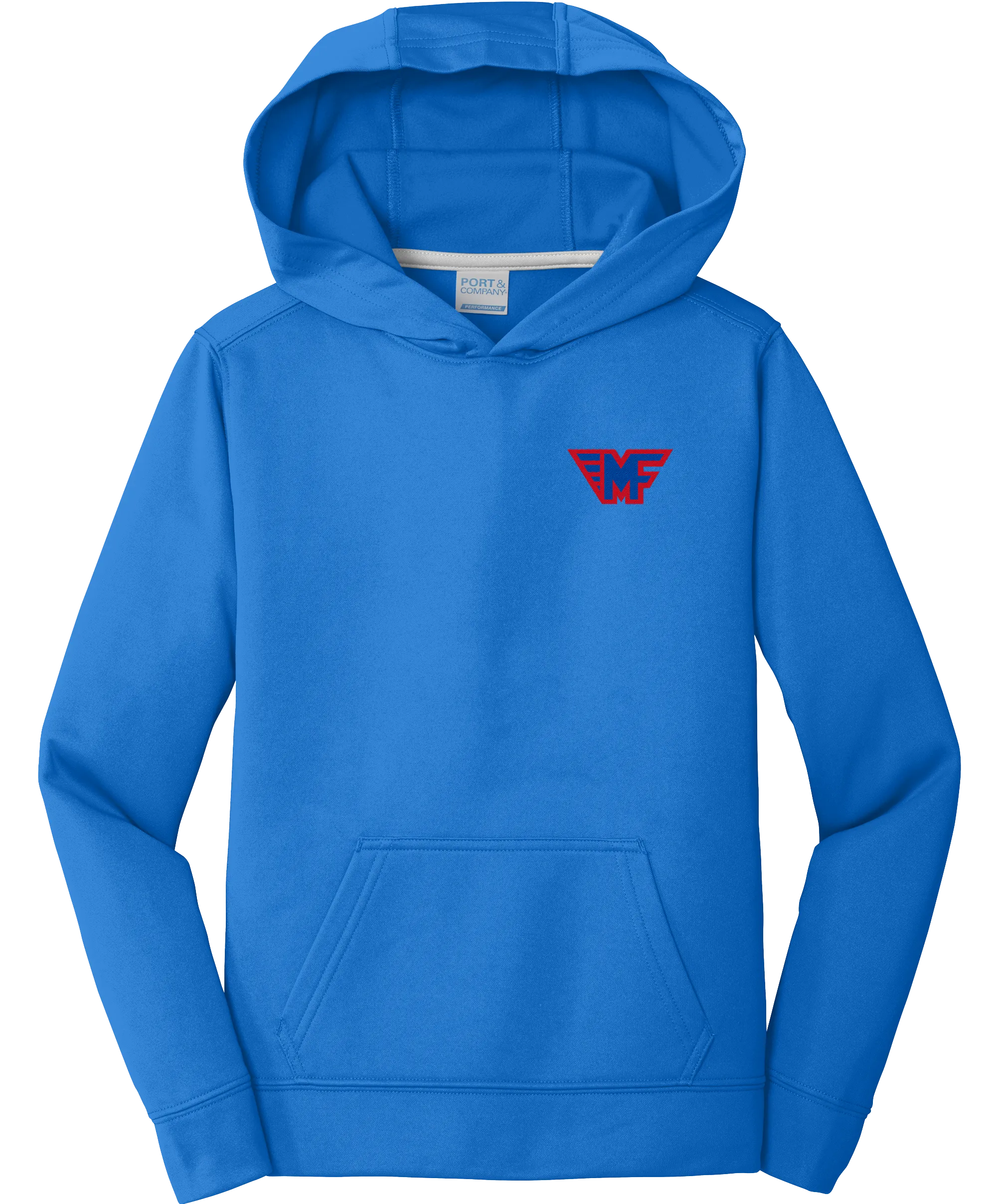 Mid-Fairfield Youth Performance Fleece Pullover Hooded Sweatshirt