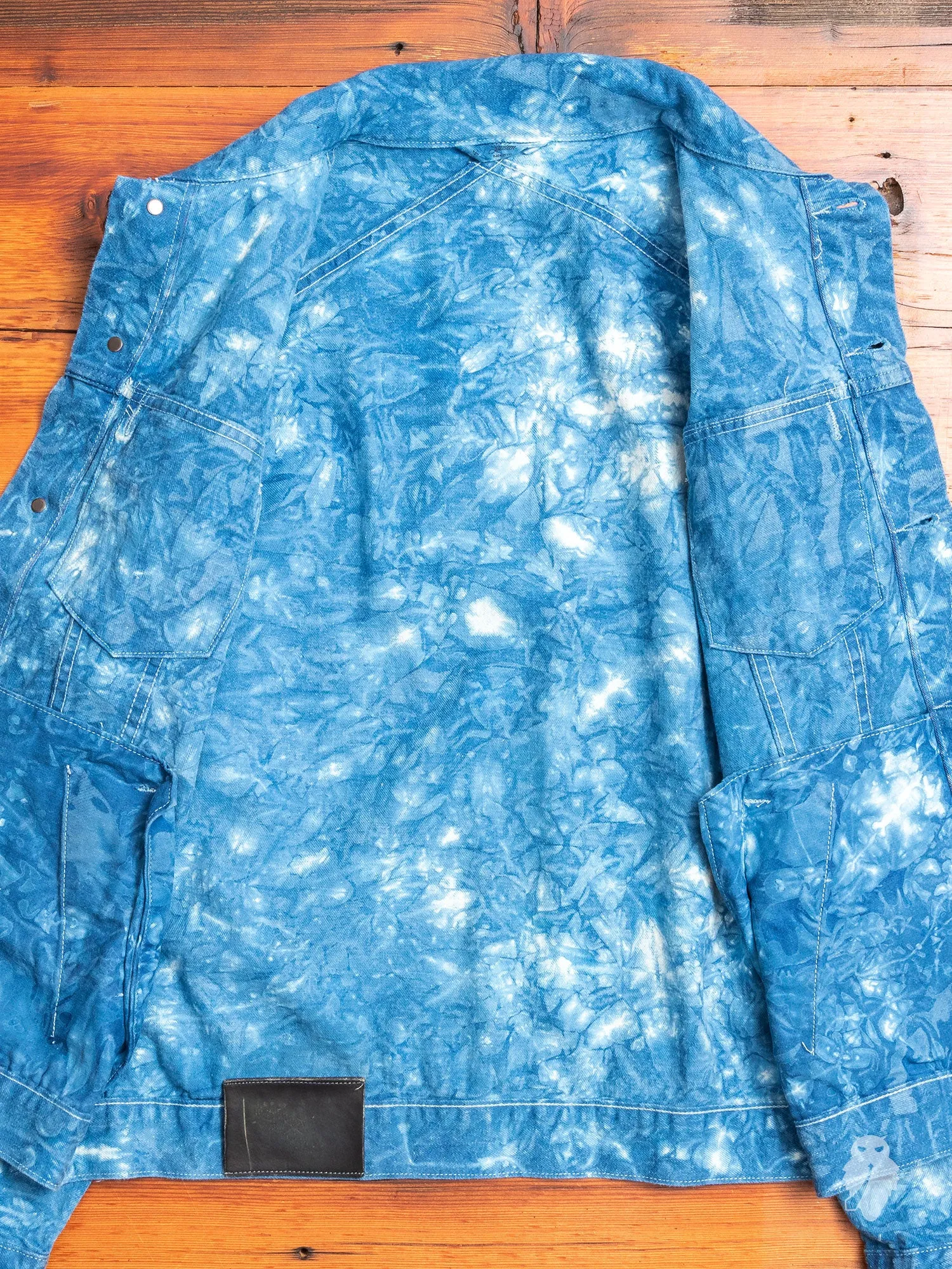 "10th Anniversary" Type-3 Denim Jacket in Indigo Tie-Dye