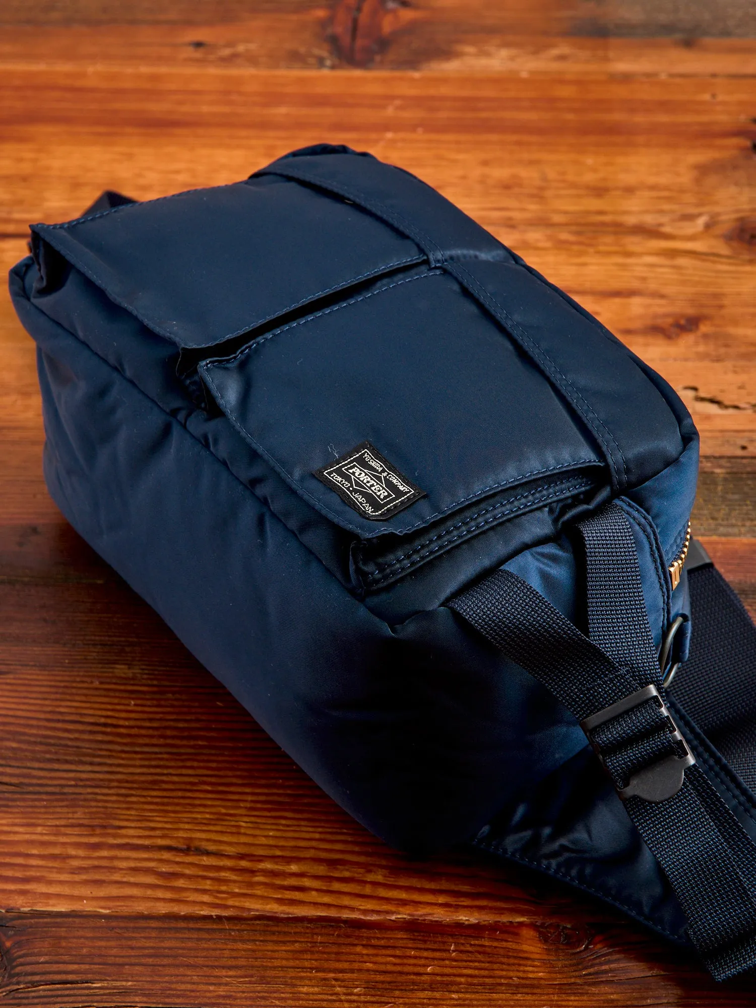 "Tanker" 2-Way Waist Bag in Iron Blue