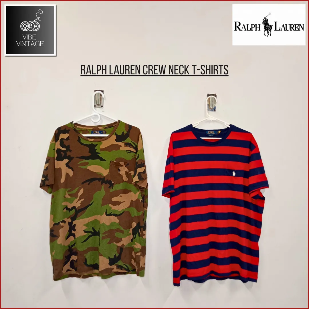 RALPH LAUREN CREW NECK T-SHIRTS - 30 PCS - BUNDLE 2