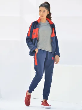 Reborn - Tracksuit - Navy Blue / Scarlet Red