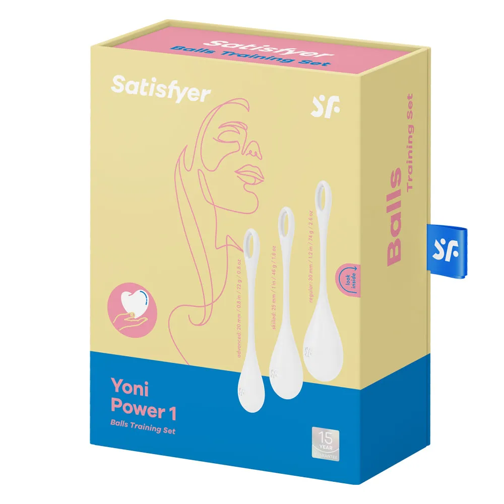 Satisfyer Yoni Power 1 Balls Training Set - White