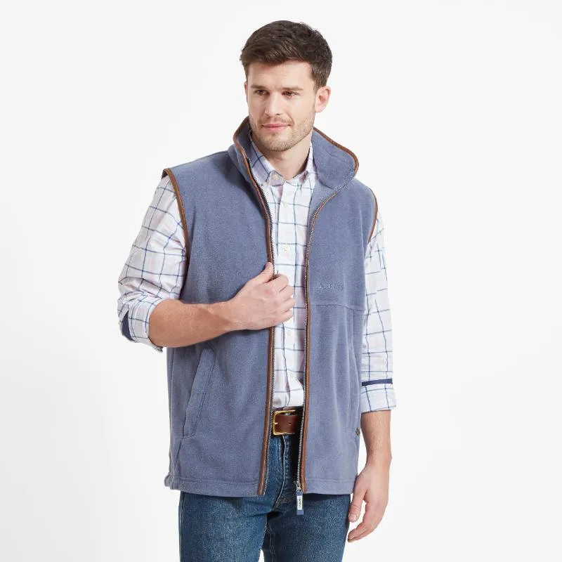 Schoffel Oakham Fleece Gilet - Stone Blue