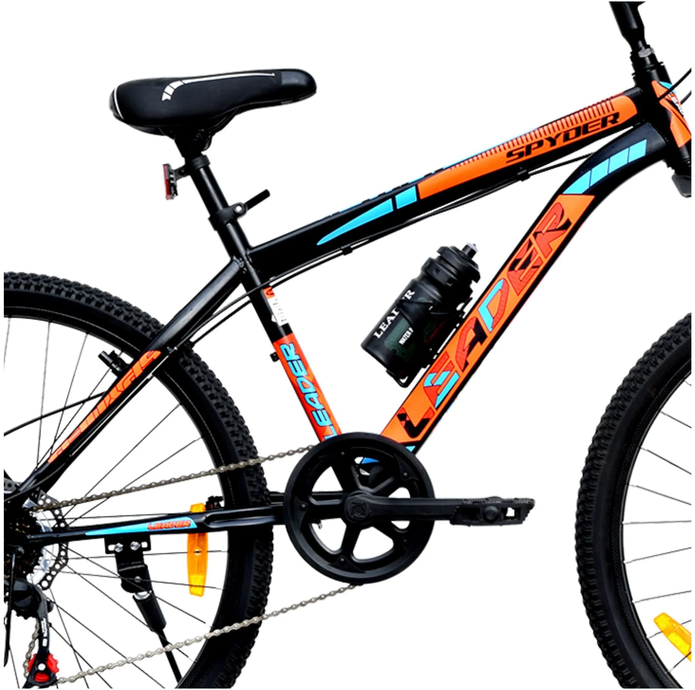 Spyder 27.5t Multispeed (7 Speed) Mountain Bike With Dual Disc Brake And Front Suspension 27.5 T Hybrid Cycle/city Bike (7 Gear | Black)