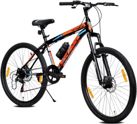 Spyder 27.5t Multispeed (7 Speed) Mountain Bike With Dual Disc Brake And Front Suspension 27.5 T Hybrid Cycle/city Bike (7 Gear | Black)