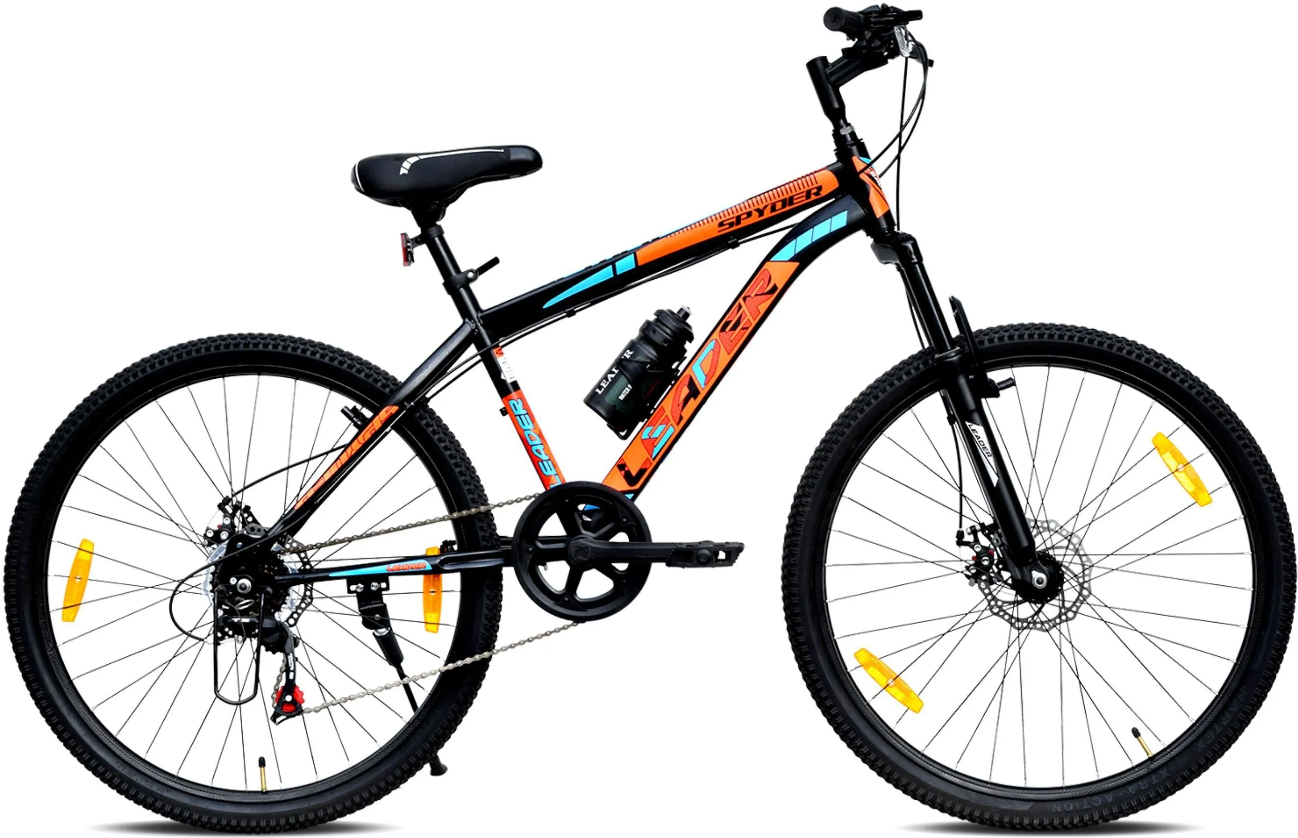 Spyder 27.5t Multispeed (7 Speed) Mountain Bike With Dual Disc Brake And Front Suspension 27.5 T Hybrid Cycle/city Bike (7 Gear | Black)