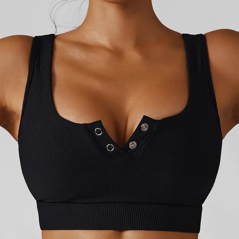 Stylish Elastic Women's Sports Cropped Top - SF1337