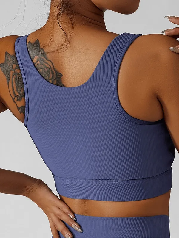 Stylish Elastic Women's Sports Cropped Top - SF1337