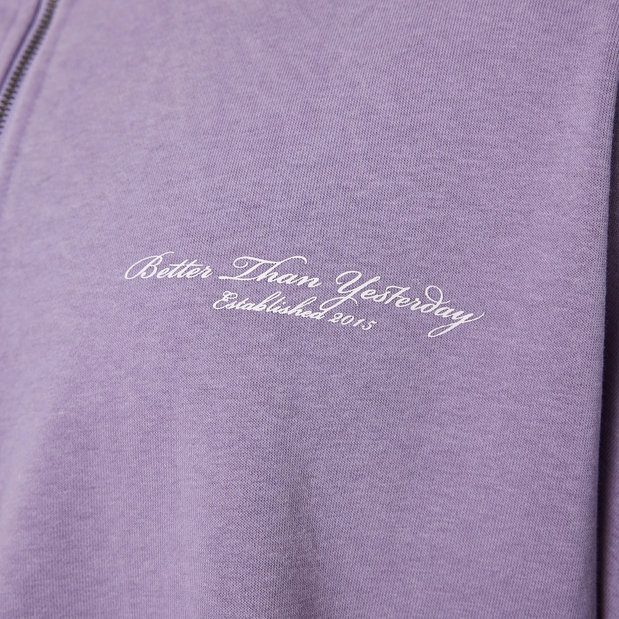 Vanquish Better Than Yesterday Washed Purple Quarter Zip Sweater