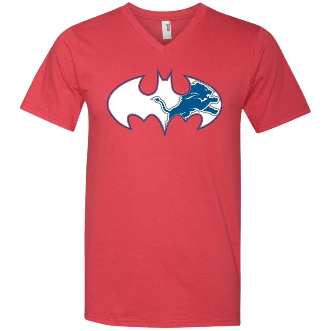 We Are The Detroit Lions Batman Nfl Mashup Men V-Neck T-Shirt