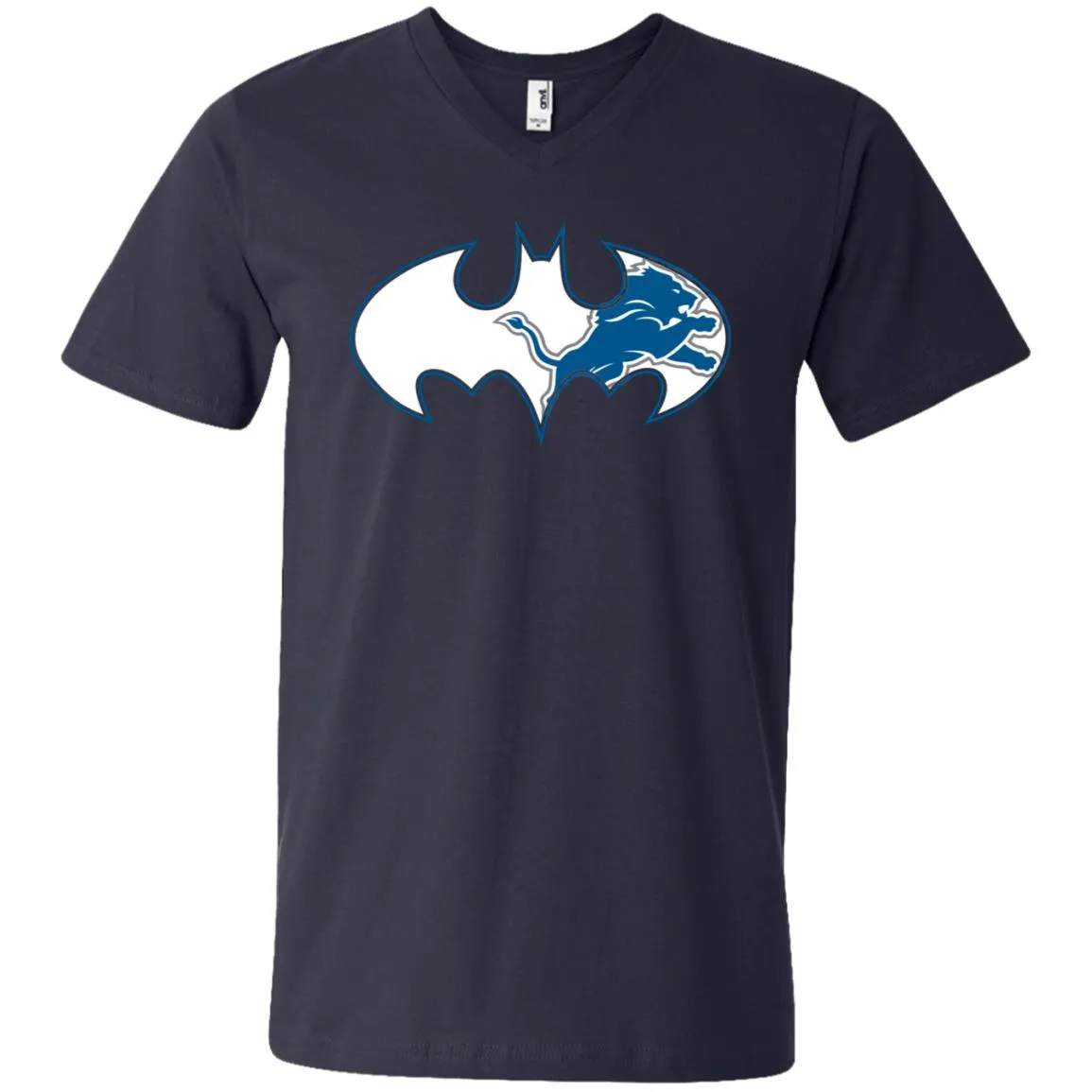 We Are The Detroit Lions Batman Nfl Mashup Men V-Neck T-Shirt