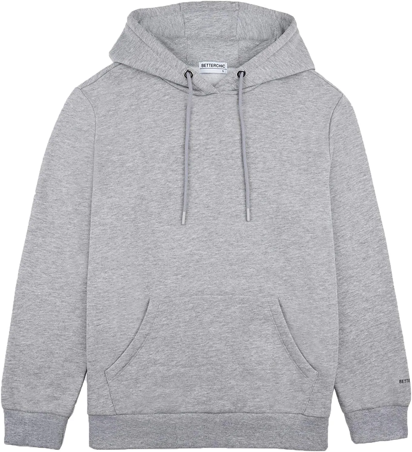 Wholesale Men's Hooded Sweatshirt Long Sleeve Soft Brushed Fleece Hoody Classic Drawstring Pullover