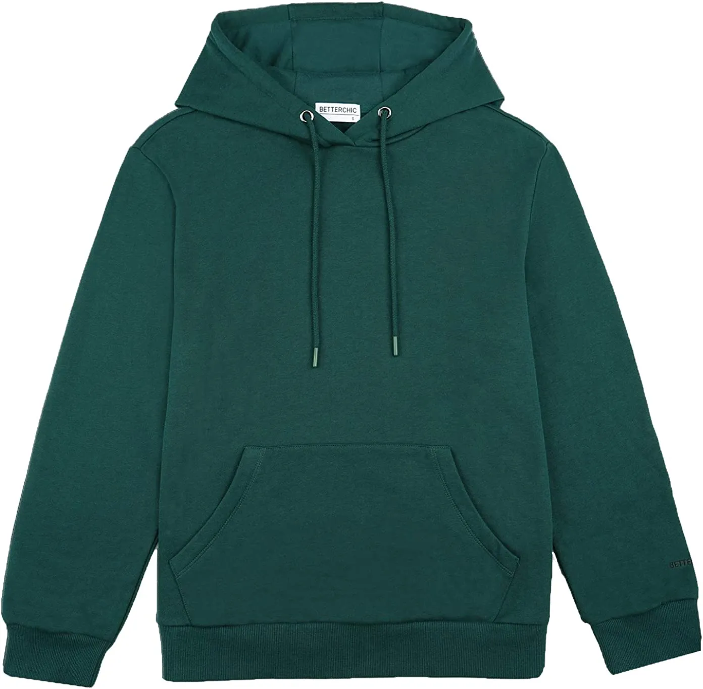 Wholesale Men's Hooded Sweatshirt Long Sleeve Soft Brushed Fleece Hoody Classic Drawstring Pullover