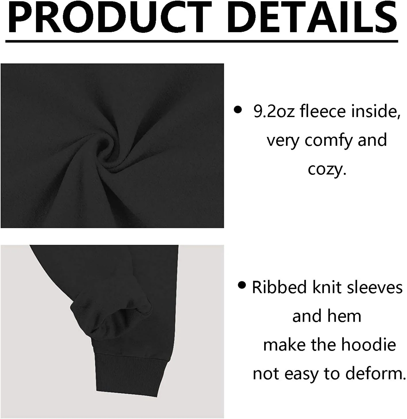 Wholesale Men's Hooded Sweatshirt Long Sleeve Soft Brushed Fleece Hoody Classic Drawstring Pullover